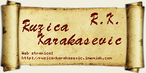 Ružica Karakašević vizit kartica